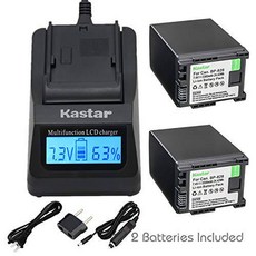Kastar Kastar Ultra Fast Charger + Battery for Canon BP-828 BP-820 VIX, 상세내용참조