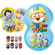 만화 캐릭터 사탕 오뚝이 달콤 캔디 원피스&뽀로로&브레드이발 옵션 2 luf*575kd, 10g, 1개