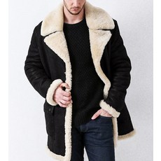 남자 빅사이즈 양털 무스탕 자켓 코트 인조가죽 오버핏 따뜻한 반코트