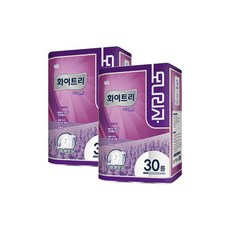 모나리자 화이트리 머스크라벤더 3겹 30롤 x 2팩 데코 롤휴지 휴지, 모나리자 화이트리 머스크라벤더 3겹 30롤 x 2팩 데, 2개, 30개입
