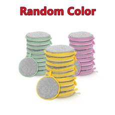 세척 가능양면 스폰지 식기 세척용 주방 브러시, 1.Random Color, B.10PCS, 1개