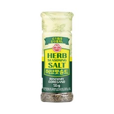 오뚜기 허브맛솔트로즈마리&오레가노 고기소금 시즈닝 감칠맛 스테이크 55G, 15개