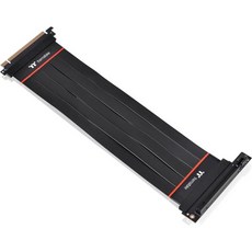 써멀테이크 TT 프리미엄 PCI-E 4.0 고속 플렉서블 익스텐더 라이저 케이블 300mm 90도 어댑터 AC-058-CO1OTN-C2 ONLY Work Core P6 케이스