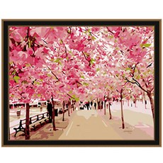 아이러브페인팅 DIY 명화그리기 40 x 50 cm, 벚꽃엔딩