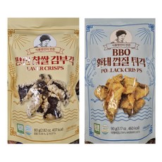 BBQ황태껍질튀각 90g + 명인찹쌀김부각 80g 각 1개씩 총 2개