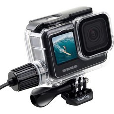 Suptig 방수 하우징 케이스 다이빙 충전 Gopro Hero 13 12 11 10 9 Black 164Ft에 호환됨, 1개