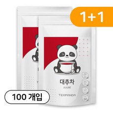 티판다 국산 대추차 친환경 삼각티백, 6개, 100개입, 1g