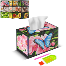 보석십자수휴지케이스