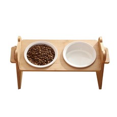 대형견 밥그릇 식기 중형견 물그릇, 단일사이즈, 14cm 더블볼