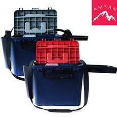  대형 하드커버 시팅 태클박스 보관함 가방태클박스 루어보관함 하드베이트 소프트베이트 웜 바다낚시 민물낚시 낚시 낚시박스 루어, 1개, 레드 