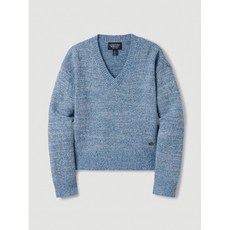 후아유 V-neck Nep Yarn Sweater WHKAE1241F