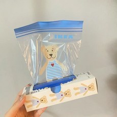 이케아곰돌이지퍼백