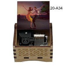 뉴 디자인 블랙 나무 라 랜드 뮤직 18 노트 감기 선물 음악 별 영화 팬 기념품 친구 생일 장식