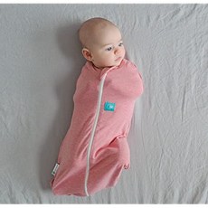 EOM 0.2 tog Cocoon Swaddle Bag- 2 in 1 Swaddle [Rhubarb- 0-3 months] - E009001NCRW72A6, Rhubarb- 0-3 months
