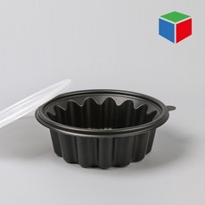 PP냉면용기 JH-195소 검정 200개 세트, 1개, 200개입