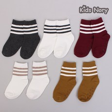 남녀패션양말5족세트골지스니커즈