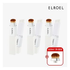 [엘로엘(화장품)] [엘로엘] 블랑스틱 톤업빗자루 화이트에디션 본품3+브러쉬 증정_ELROEL