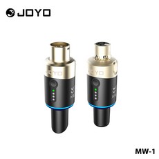 JOYO MW-1 5.8GHz 무선 마이크 시스템 XLR 마이크 어댑터 오디오 믹서 PA 시스템 및 DSLR 카메라용 4채널 동적 무선 송신기 및 수신기 MW 1, 혼합색상