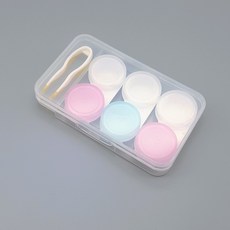 휴대용 소프트렌즈케이스 3입 집게 세트 타몽, 1개