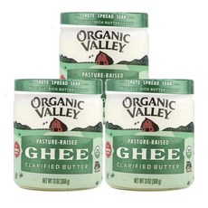 Organic Valley 오가닉 밸리 정제 기버터 368g, 3개