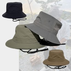 경량 방수 버킷햇 벙거지모자 등산 낚시 캠핑 모자, 블랙