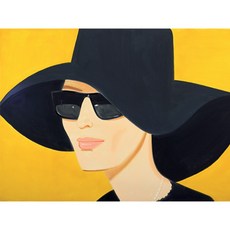 알렉스 카츠 Alex Katz 작품 2종 팝아트액자 인테리어포스터 팝아트포스터, 골드
