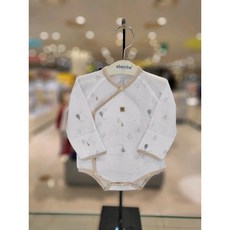 [압소바] 도후 오가닉 배냇슈트 (25봄신상) (2A2A10108), 백아이보리/60(2M)