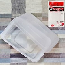 하니렌지밥 [2개묶음] 3매입 렌지밥팩 하니 일회용식기 대 HW8A667D, 1개, 1개