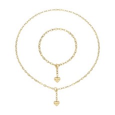 18k체인목걸이팔찌세트