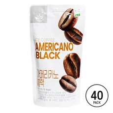 밸런스그로우 아메리카노 블랙 (빨대포함), 230ml, 40개