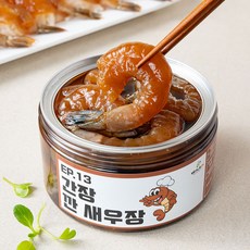 밀스온 새우장 대하장 깐새우장 간장새우장 양념새우장, 양념, 1개, 350g