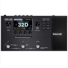 기타리스트가 프로급 연주를 위해 설계한 페달이 장착된 기타 멀티 이펙터 Hot NUX MG-30 프로급 모델링용 기타 멀티 이펙터, 1개