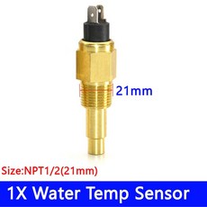 타코메타 속도계 85mm 3 in 1 디지털 해양 보트 타코 미터 오일 압력 수온계 온도 센서 3000-8000RPM 9-32V, [15] 21MM Water Temp, 1개