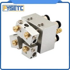 [해외] 1 SET 1.753MM KRAKEN 쿼드 압출기 HOTEND KRAKEN 4 멀티 헤드 4 색 수냉식 엔드 압출기 키트 3D 프린터 압출기, 3.0mm