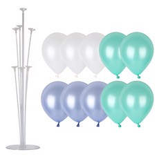 파티짱 혼합풍선10개 풍선스탠드(70cm) 세트, 아이스민트10세트+풍선스탠드(70cm)