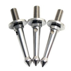 Gitzo/Manfrotto/Siri/Benro 등을 위한 더 부드러운 느슨한 지형 스파이크를 위한 3Pcs 스테인레스 3/8 인치 삼각대 발 스파이크.삼각대, 보여진 바와 같이, 하나, 하나