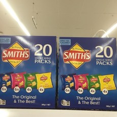 Smith's Chips Multipack 스미스 칩스 멀티팩 20개입 380gx3박스, 1개, 380g