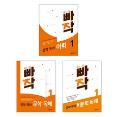 빠작 중학국어 문학독해 1 + 비문학독해 어휘 - 총3권세트