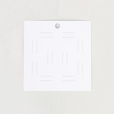사각 지비츠 10구 악세사리 택 화이트 10.5x11cm 100장, 1개