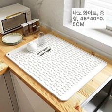 실리콘 드라잉매트 고온에 강한 드라잉 물빠짐 드라잉, 중 나노 40x45cm, 1개