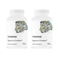 Thorne Research 쏜리서치 Magnesium CitraMate 구연산 말레이트 마그네슘 시트라메이트 영양제 보충제 90캡슐 2병, 90개입, 2개