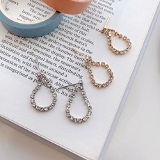 순금원터치물방울드롭귀걸이