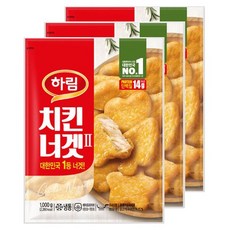 하림 치킨너겟Ⅱ, 1kg, 3개