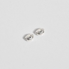 2-3-056 실버 펜던트 통과형 미니 강아지 6x4mm