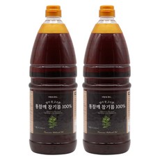 [이장네] 향이 참 고소한 대용량 업소용 통참깨 참기름 100%_1.8L, 2개, 1.8L