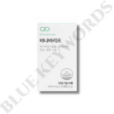 피토틱스 바나바리프 400mg x 30정 1개월분, 1개