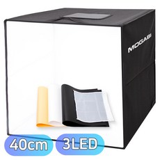 모가비 미니 스튜디오 포토 박스 40cmX40cm, 1개, 대형 USB 접이식 포토박스 1개, 대형 USB 접이식 포토박스