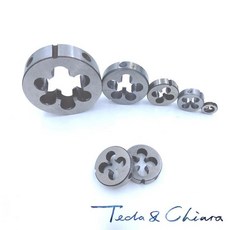 공구용품 휴대용공구세트 1Pc M8 M9 x 0.5mm 0.75mm 1mm 1.25mm 미터법 다이 금형 가공용 오른손 피치 스레딩 도구 0.5 0.75 1 1.25, [05] M9 x 0.5mm, 1개