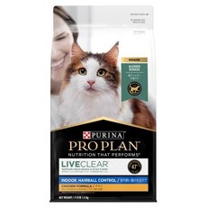 (프로플랜 정품) 리브클리어 인도어 헤어볼 고양이 사료1.5kg, 피부/피모, 1.5kg, 1개
