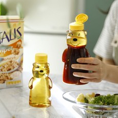 주방 용기 꿀 통 5개 흐르지않는 거꾸로 소스통 캠핑, 꿀통(대)360ml 5개